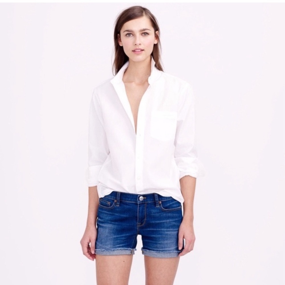 NEW J. Crew Shorts with Folded Sewn Raw Hem